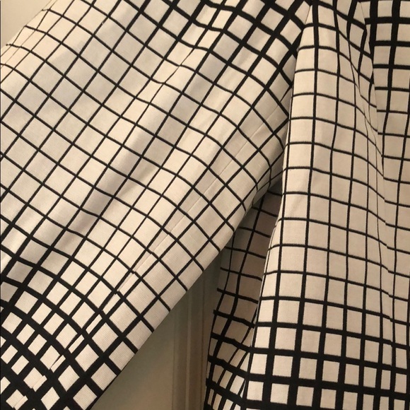 Tibi Cropped Jacket Blazer Black White - Picture 4 of 7